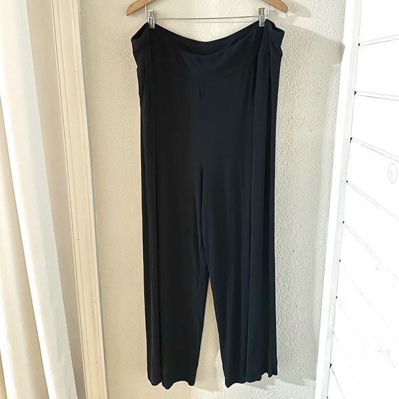 Cozy Earth Women’s Soft Stretchy Comfy Bamboo Rib Knit Lounge Pant in Black XXXL - Picture 4 of 11